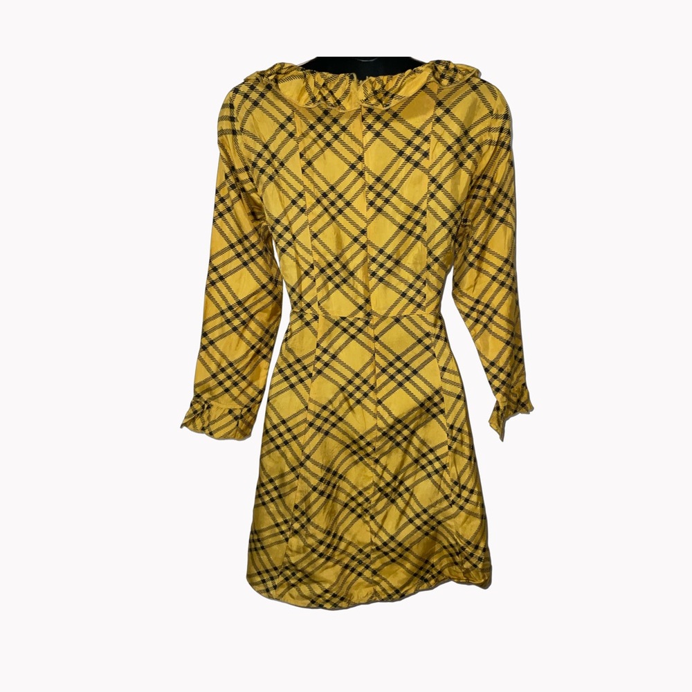 #16 - UO Kristen Plaid Ruffle Square-Neck Dress - Picture 3 of 7